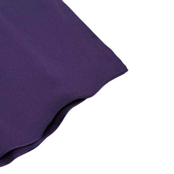 Vintage women’s Karin Varvar blouse silk  plum 1980s - Picture 5 of 6